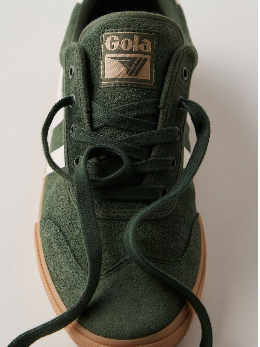 GOLA Badminton Suede Sneakers in Dark Green- Size 8- New In Box - Picture 4 of 9
